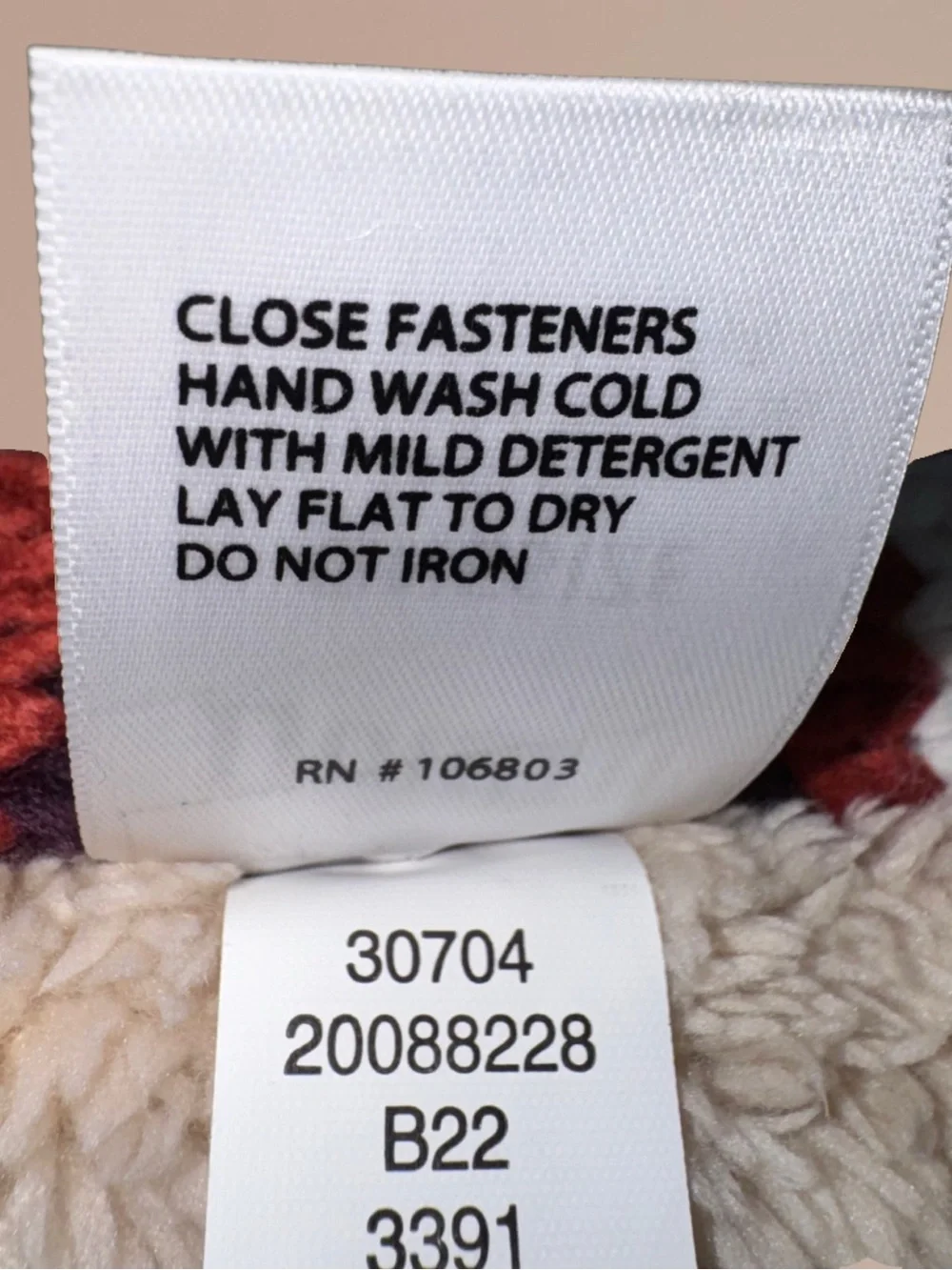 Duluth Trading Co Women's Fair Isle Knit Neck Warmer Scarf Faux Fur Lined